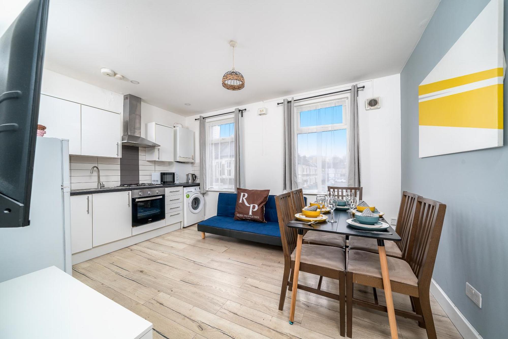 Modern 2 Bed East London Home By Rebby Properties Sleeps 5 Near Canning Town Station Kültér fotó